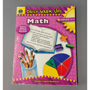 Daily Warm-Ups Math Grade 5 Workbook Teacher Created Resources Softcover Practic